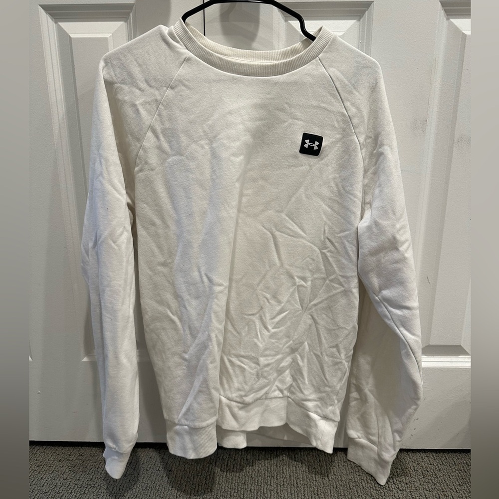 UnderArmour CrewNeck White size MEDIUM